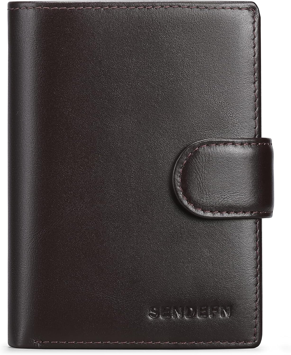 Portefeuille Homme Grand Trifold En Cuir Véritable, Portefeuille Pour Homme Blocage RFID Avec 19 Emplacements Pour Cartes De Crédit, 3 Compartiment À Billets,1 Poche À Monnaie