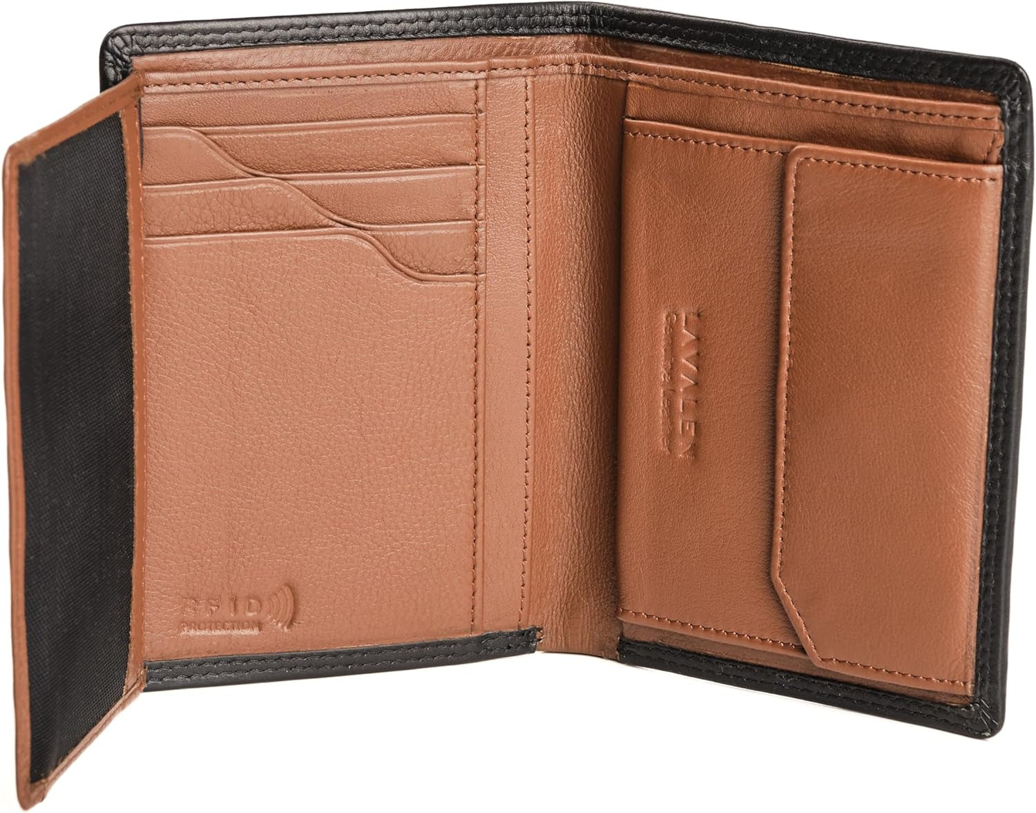 Portefeuille Homme Cuir Veritable - Portefeuilles Et Porte-Cartes - Porte Carte Avec RFID - Porte Monnaie Homme Cuir Grande Capacite - Portecarte Bancaire Verticale - Idee Cadeau Original.