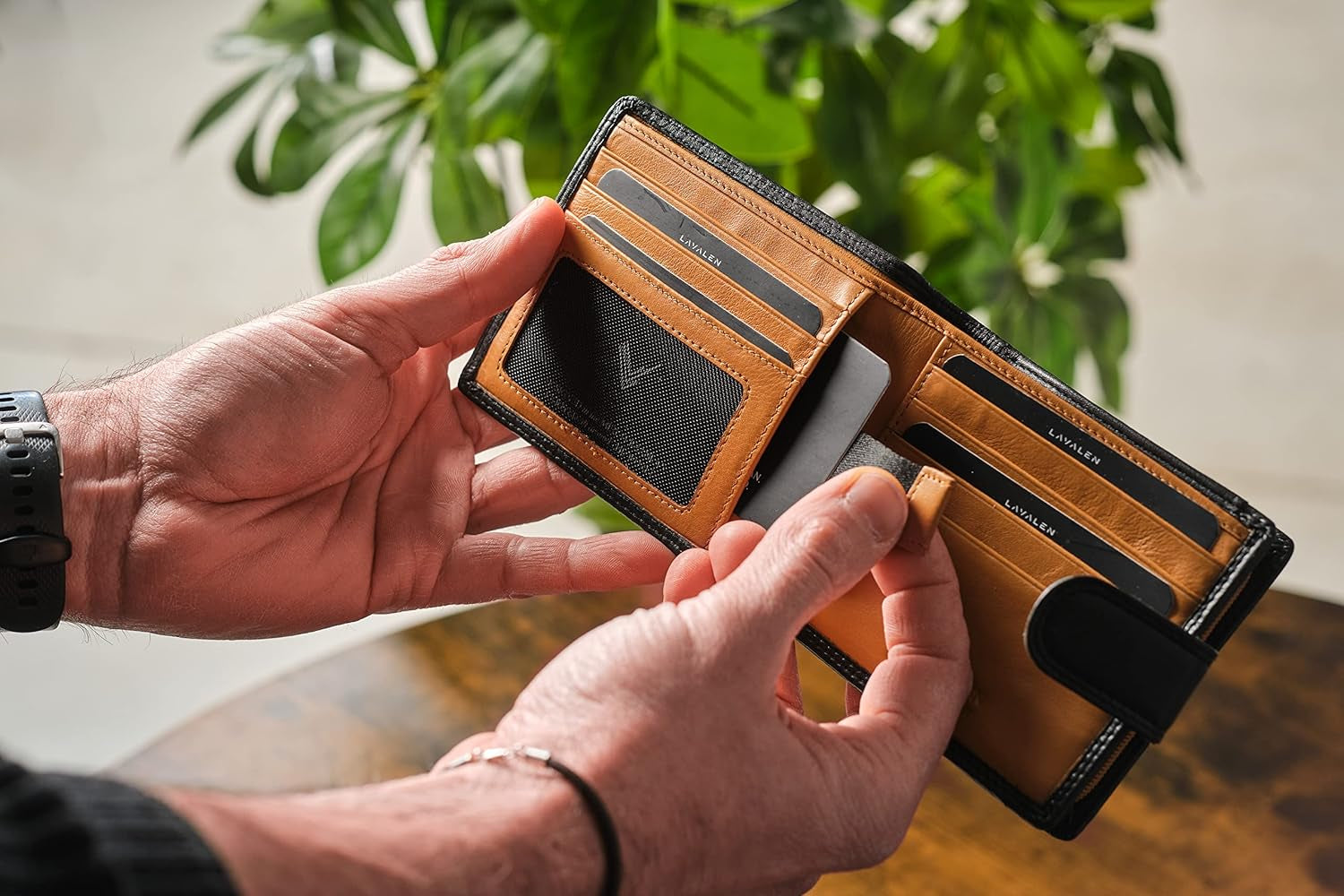 Portefeuille Homme Cuir Veritable - Portefeuilles Et Portecarte Avec Blocage RFID- Porte Monnaie Homme - Grande Capacite Poche À Glissière Pièces De Monnaie – Porte Carte Bancaire.